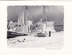 ¤¤  -   SAINT-PIERRE-et-MIQUELON   -  Carte Double  -  Meilleurs Voeux - Bateau De Pêche Sous La Glace   -  ¤¤ - Saint-Pierre Und Miquelon