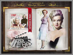 NIGER 2021 MNH Marilyn Monroe Cinema Film Kino S/S - OFFICIAL ISSUE - DHQ2118 - Cinéma