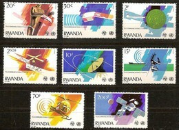 Rwanda Ruanda 1981 OBCn° 1062-1069 *** MNH  Cote 9 Euro Télécommunications - Unused Stamps
