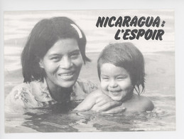 Nicaragua Chinandega, Carte Solidaire Pour Le Village De Cinco Pinos (bâtir équipement Collectif) Portrait Femme & Enfa - Nicaragua