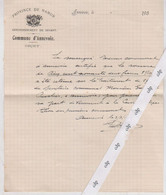 ANNEVOIE    Lettre Communale 1937 - Décrets & Lois