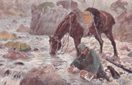 Cartolina Commemorativa Della IV Guerra Per L'Indipendenza Italiana - Illustratore T. Cascella Viaggiata 1916 - Croix-Rouge