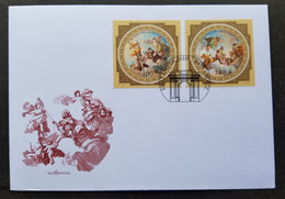 Liechtenstein Museum In Vienna Painting 2010 (FDC) *odd Shape *unusual - Storia Postale