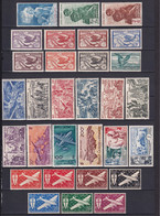 NELLE CALEDONIE - 1942 à 1954 - POSTE AERIENNE COMPLETE ! - YVERT N°36/65 ** MNH (SERIE 39/45 * MLH ) - COTE = 106 EUR - Ongebruikt