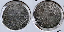 MEDIEVAL SILVER COIN - Grand Duchy Of Lithuania - Halfgroat (1/2) 1548 (G#04-55.5) - Litauen