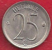 BELGIQUE - 25 CENTIMES - 1966 - 25 Cents