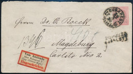 1880 Márc. 20. Ajánlott 5kr Díjjegyes Levél 5 X 2kr Díjkiegészítéssel, Közte Egy Vágott 2kr és 4 Db 11 1/2 : 13 Vagy 13  - Sonstige & Ohne Zuordnung