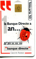 TELECARTE Banque Directe  50UNITES - Chiens