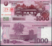 KOREA NORTH P64s 1000 WON 2008 Issued 2009      UNC. - Korea (Nord-)