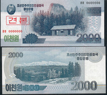 KOREA NORTH P65s 2000 WON 2008 Issued 2009      UNC. - Korea (Nord-)