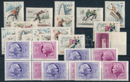 ** 1955-1958 Kis összeállítás, Benne Sorok, összefüggések Is, összesen 27 Db Bélyeg (8.300) - Altri & Non Classificati