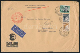 Deutshes Reich 1938 Légi Levél Argentínába 3,25 RM Bérmentesítéssel / Airmail Cover To Argentina With 3,25 RM Franking - Altri & Non Classificati