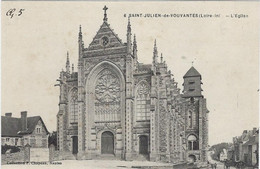 44  Saint Julien De  Vouvantes  -  L'eglise - Saint Julien De Vouvantes