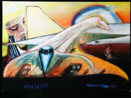 2001 CONCORDE Air France FG-BTSD    - Illustration  Tirage  250  Ex.  "Essai De Roulage "   Edt Cdi-milcarte - Accidents