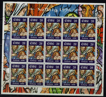 IRELAND 1996 CHRISTMAS FULL SHEET MI No 972 MNH VF!! - Imperforates, Proofs & Errors