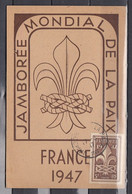 Kaart Van Jamboree Mondial De La Paix 1947 - ....-1949