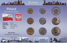 POLAND - Set 9 Coins - Edelweiss Coins - Polen