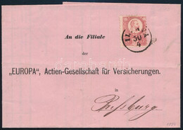 1874 Réznyomat 5kr Rózsaszín!! Levélpapírra írt Távolsági Levélen "IL(L)AVA" - "POZSONY" - Sonstige & Ohne Zuordnung