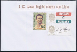 2020 Puskás Ferenc Címzetlen Emlékboríték Bélyegzés Nélkül, A 2008-as Olimpia Történet II. Helsinki Blokkból Kitépett és - Altri & Non Classificati