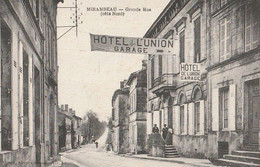 MIRAMBEAU. - Grande Rue (côté Nord). HOTEL DE L'UNION - Mirambeau