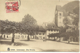 CPA Unterseen (suisse) Die Kirche (l'église) - Unterseen