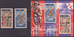 ** 1983 Nyári Olimpia Sor Mi 361-362 + Blokk Mi 75 A - Autres & Non Classés