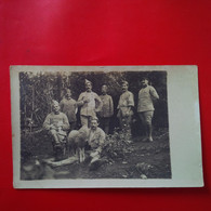 CARTE PHOTO SOLDAT ET UN MOUTON ET UN CHATON - Guerre 1914-18