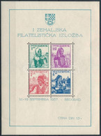 ** 1937 Bélyegkiállítás Blokk, Stamp Exhibition Block Mi 1 - Other & Unclassified