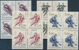 ** 1968 Téli Olimpia Sor Négyestömbökben Mi 1262-1265 - Other & Unclassified