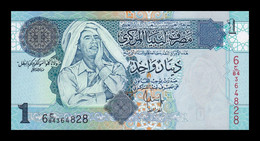 Libia Libya 1 Dinar Muammar Al-Ghaddafi 2004 Pick 68b SC UNC - Libië