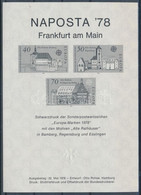 1978 Europa CEPT Történelmi épületek Feketenyomat Blokk - Sonstige & Ohne Zuordnung