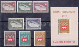 ** 1963 Téli Olimpia, Innsbruck Sor Mi 1249-1256 + Blokk Mi 48 - Sonstige & Ohne Zuordnung