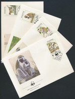 1986 WWF Majmok Sor Mi 184-187 4 FDC - Other & Unclassified