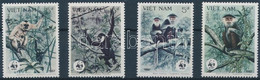 ** 1987 WWF Bóbitás Gibbon Sor Mi 1827-1830 + 4 CM + 4 FDC-n - Altri & Non Classificati