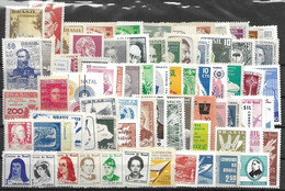 Brazil Collection All Mint Hinge Traces * Minimum 75 Different Stamps - Collections, Lots & Séries