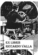 02782  "EX LIBRIS RICCARDO VALLA" PROGETTO GRAFICO A STAMPA ORIG. PER EX LIBRIS - Ex-libris