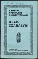 1914 Trencsén, A Magyar Gyógyfürdő Részvénytársaság Alapszabályai, Hajtásnyommal, 14p - Unclassified