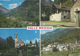 Valle Maggia - 4 Bilder  (Cevio, Bignasco, Maggia, Giumaglio)            1980 - Bignasco