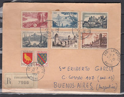 Recommandée Brief Van Lyon Lafayette Rhone Naar Buenos Aires (Argentinie) - Storia Postale