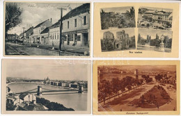 4 Db VEGYES Magyar Város Képeslap / 4 Mixed Hungarian Town-view Postcards - Non Classificati