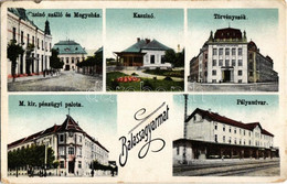 T2/T3 1931 Balassagyarmat, Casino Szálloda és Megyeház, Kaszinó, Törvényszék, M. Kir. Pénzügyi Palota, Pályaudvar, Vasút - Unclassified