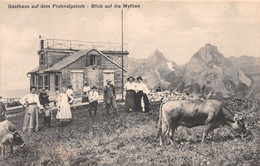 Gasthaus Auf Dem Frohnalpstock Blick Auf Die Mythen MORSCHACH - Animée Kuhe - Morschach