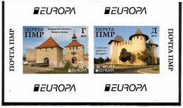 Moldova / PMR Transnistria . 2017  Europa CEPT .Castles. Imperf. S/S - Moldova