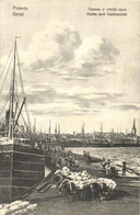 T2 Tallinn, Reval; Hafen Und Stadtansicht / Harbor, Steamships, Carriages - Ohne Zuordnung