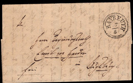 Folded Letter With Bayreuth 7 / 5 Curcular Postmark. - [1] Prephilately