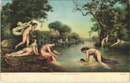 ** T2/T3 Die Jugend Des Bacchus / Erotic Nude Lady Art Postcard. Stengel S: Ranvier (gyűrődés / Crease) - Ohne Zuordnung