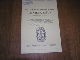 LE VIEUX LIEGE Bulletin N° 283 Régionalisme Folklore Revenant Faubourg Saint Léonard 1634 Tombeaux Evêques De Liège - België