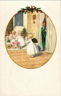 ** T1 Children Christmas Greeting Art Postcard. M. M. Nr. 1206. Litho - Zonder Classificatie