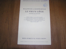 LE VIEUX LIEGE Bulletin N° 286 287 Régionalisme Folklore Sculpture Fonte Guillaume Evrard J-N Bassenge Saint Servais - Belgique