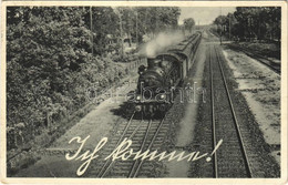 T3 1940 Ich Komm! / German Train, Locomotive. Foto Kühlewindt + "I. Inft. Ers. Btl. 131. 2. Schützenkompagnie" (EB) - Zonder Classificatie